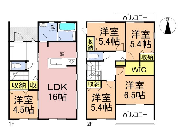 リーブルガーデン　各務原市川島小網（川島スポーツ公園西）　全4区画分譲の間取り|■２号棟　■ヤマダ不動産　株式会社リライフ　
■夢のマイホーム購入をフルサポートします！