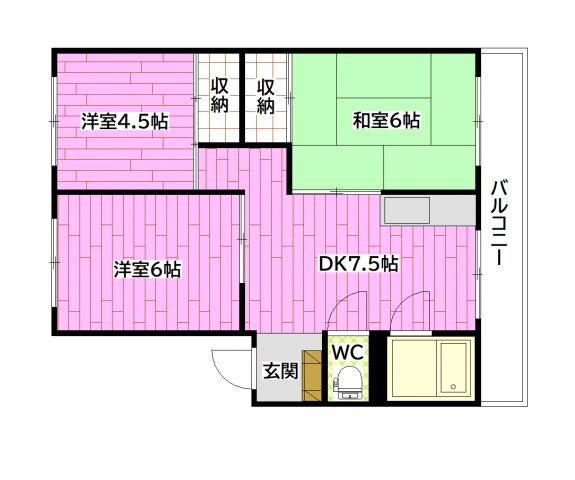 御堂マンションの間取り