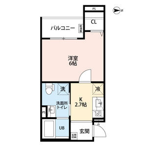 【間取り】 | CRASTINE小路東B　仲介手数料無料
