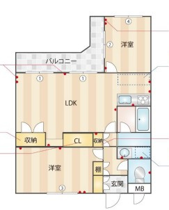 エマーレ南大泉Sudの間取り