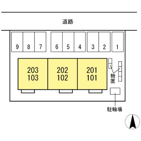 アルビレオ103の区画図