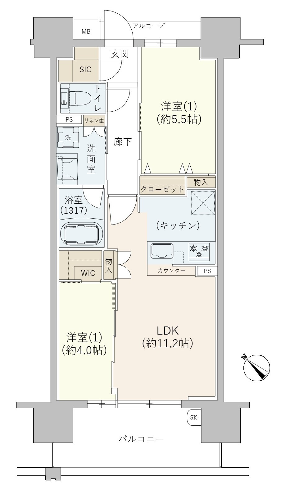 プレサンスロジェ千種の間取り