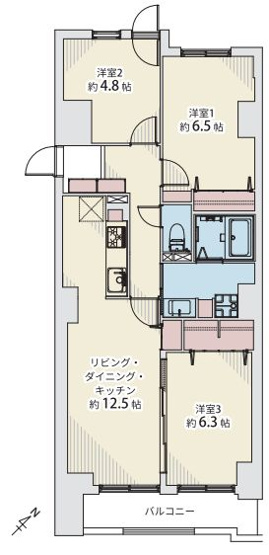 【間取り】 | セザール円山北