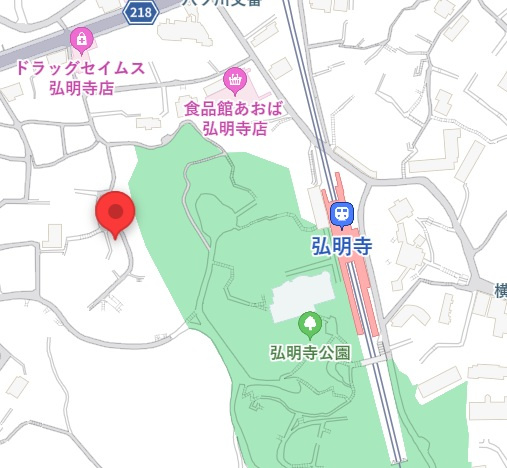アリア弘明寺の地図