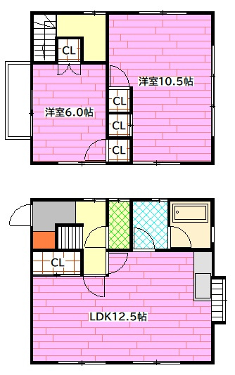 DAIKI TERRACE西原（西原８丁目借家　5号棟）の間取り