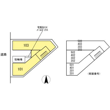 Bloom住吉の区画図