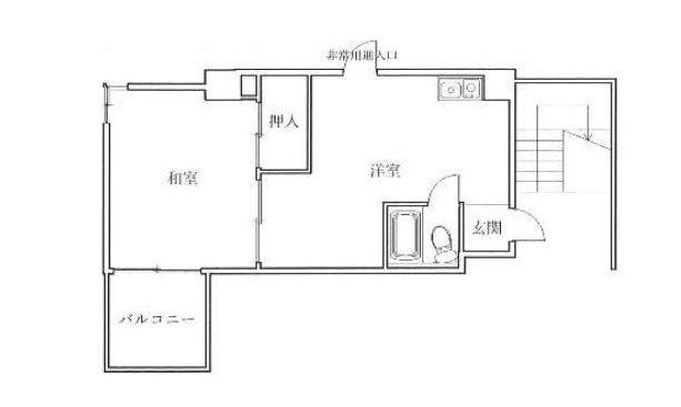 鈴木ビルの間取り|間取りです。
