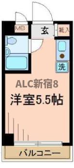 グローリア初穂武蔵境の間取り