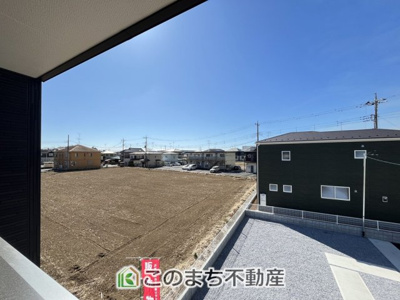 【展望】 | LievleGarden.S第3野木潤島　2号棟 | 同社施工物件写真。※建具やフローリング、その他仕様が異なる場合がございます。