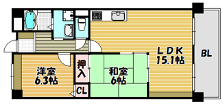 【間取り】 | レオン住道