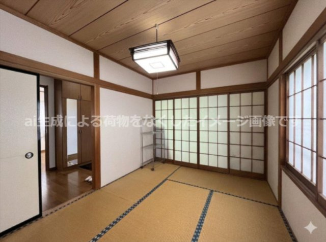 亀沢農地付住宅３LDKオール電化太陽光パネルの和室|AI生成画像