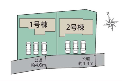 【区画図】 | 御殿場市川島田　新築一戸建て　2号棟