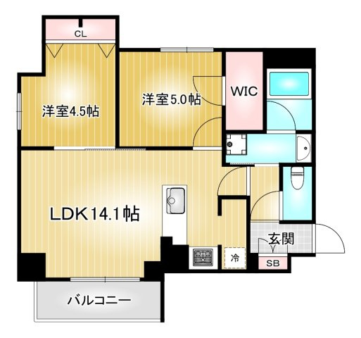 S-RESIDENCE高岳bresa|名古屋市の賃貸ならMy賃貸の間取り|S-RESIDENCE高岳bresa