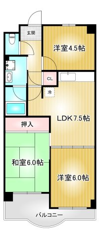 コーポラス葵|名古屋市の賃貸ならMy賃貸の間取り|コーポラス葵
