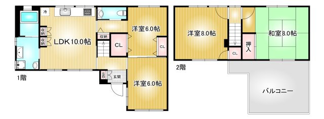 白壁二丁目吉田・岡事務所倉庫|名古屋市の賃貸ならMy賃貸の間取り|白壁二丁目吉田・岡事務所倉庫