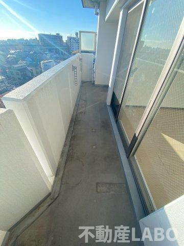 ルシール田辺のバルコニー