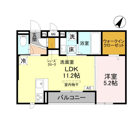 メルヴェイユソレイユの間取り