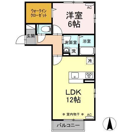 グランシャリオＢ201の間取り