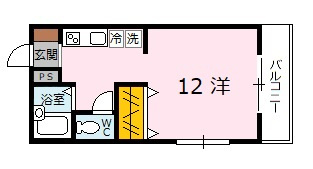 セジュール１３３の間取り