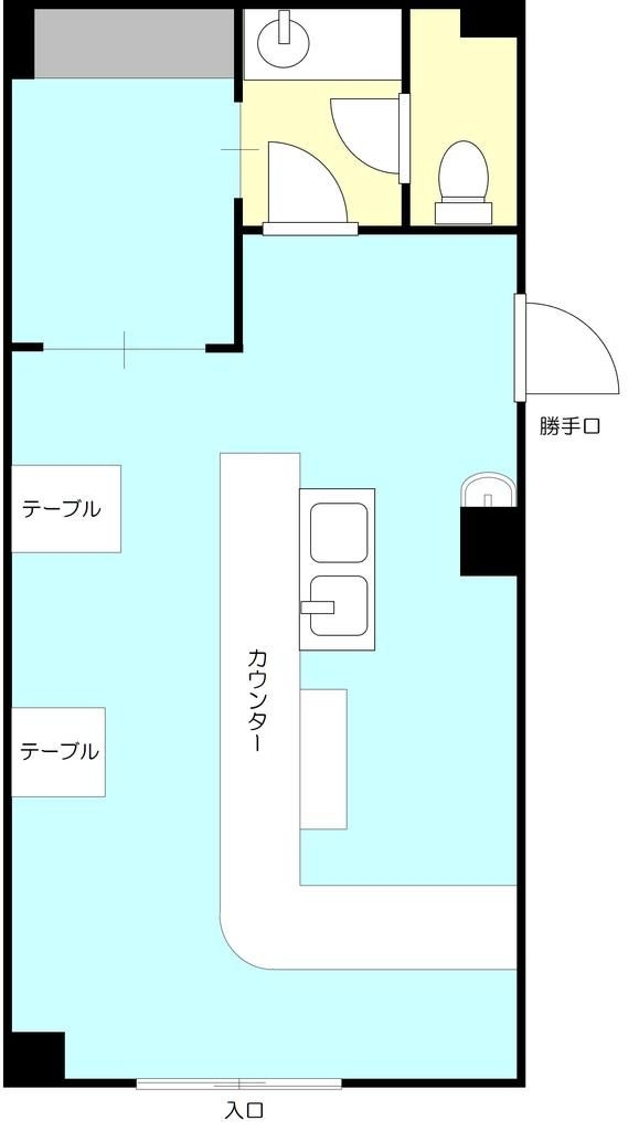 大田区大森北６丁目の店舗事務所の間取り