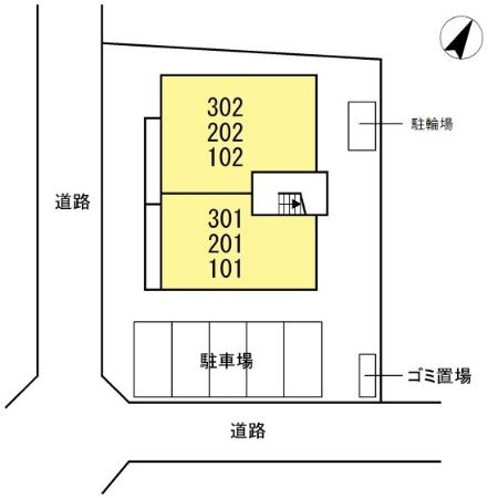 アコールヒルズの区画図