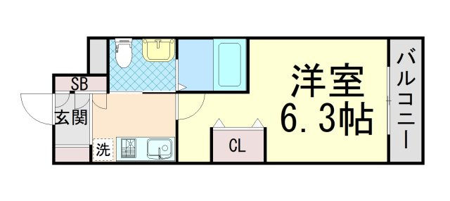 エステムプラザ神戸三宮ルクシアの間取り
