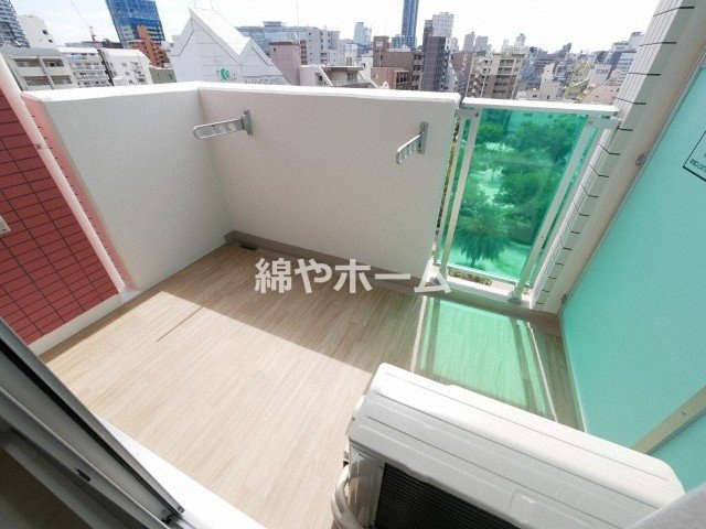 プライマル南森町パークビューのバルコニー|広々としたバルコニーです