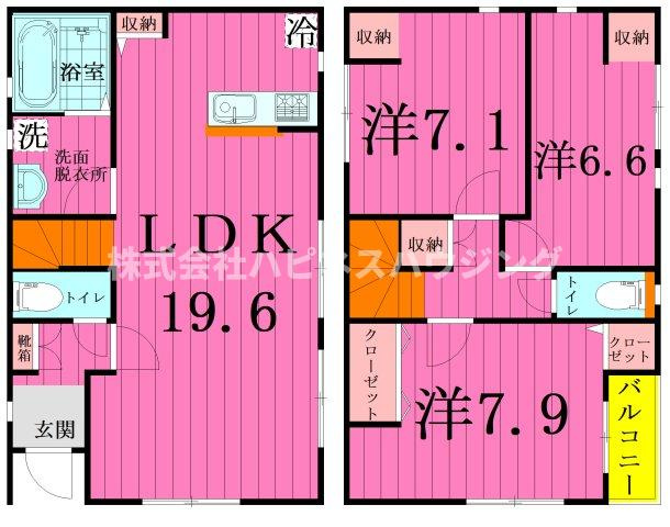 ｋｏｌｅｔ野田梅郷～コレットノダウメサト～の間取り
