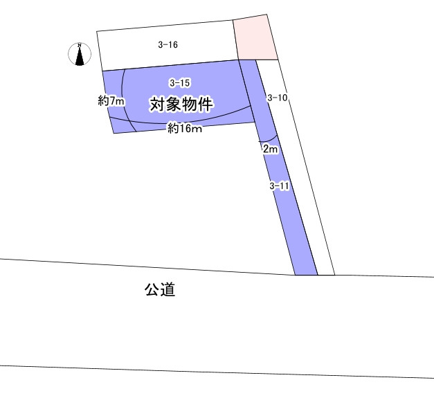 売土地　静岡市駿河区みずほ３丁目の土地図