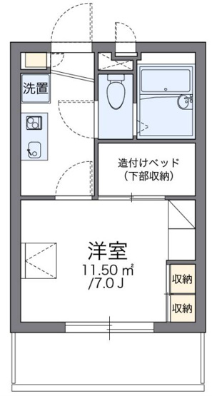 【間取り】 | レオパレスクレスト