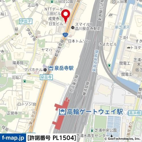 Ｌ－Ｆｌａｔ三田の地図