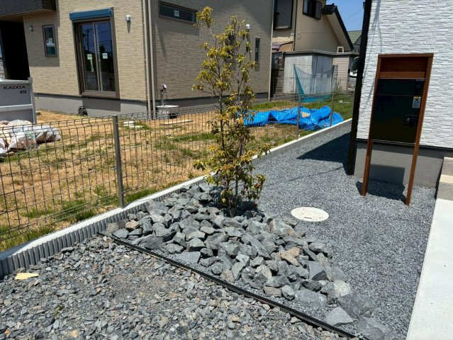 日立市東大沼町　新築戸建の庭
