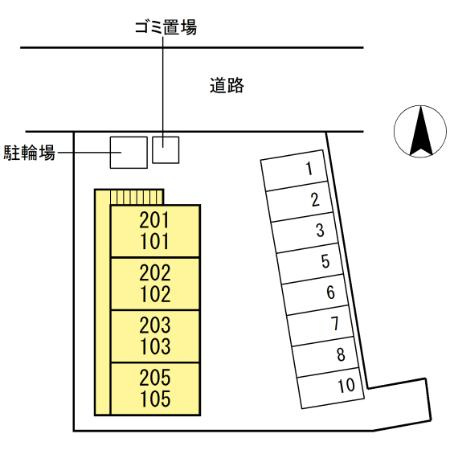 ヴィラ・コート大立の区画図