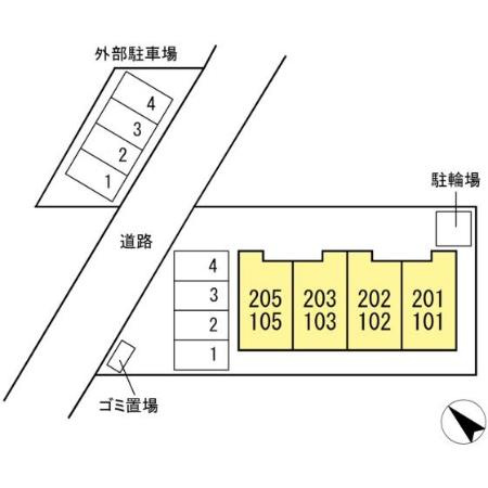 カーサ･ソレアダⅡの区画図