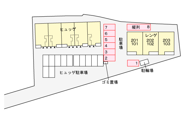 レンゲの駐車場|駐車場
