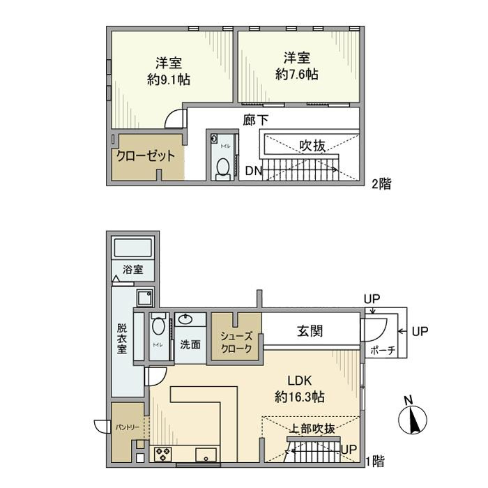 大和田新田戸建の間取り