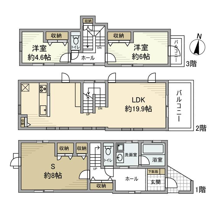 上目黒戸建の間取り