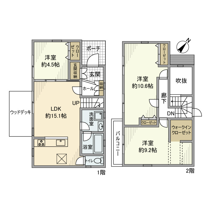 緑町戸建の間取り