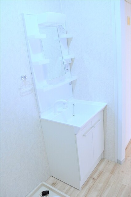 楠小路　C棟の洗面所|洗髪洗面化粧台