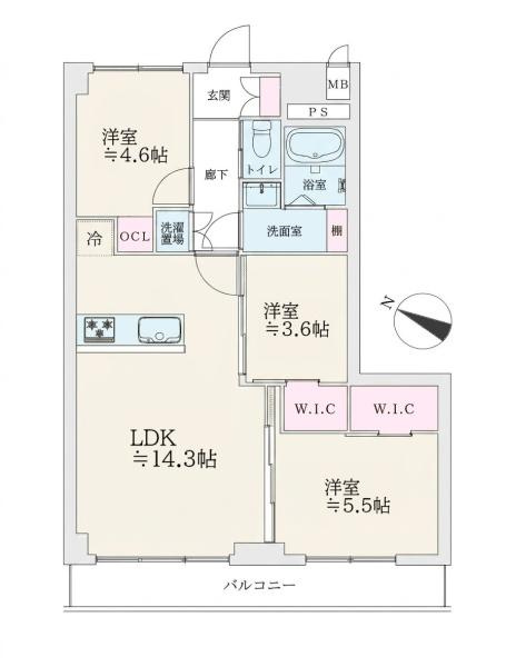 トーア川崎マンションの間取り