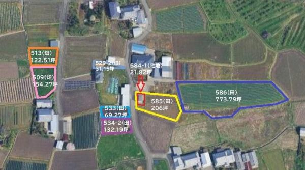 紀の川市南勢田　土地の土地図