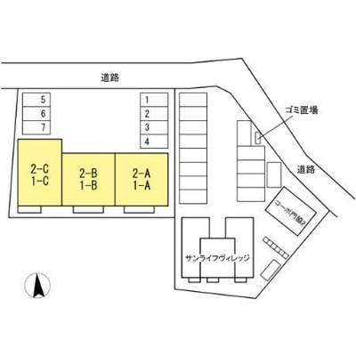【駐車場】 | サンライフ門脇Ｂ