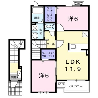 【間取り】 | メゾン　デ　ルナクＢ