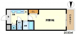 【間取り】 | プレミアムコート天神橋エイト