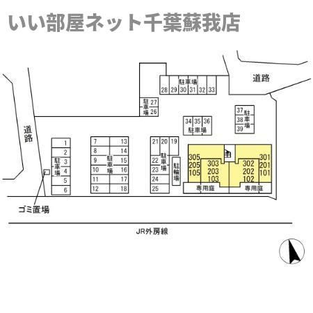 RESO・CALM（リゾ・カルム）の区画図