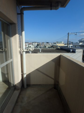 コンフォールのバルコニー|岡山市北区下中野　コンフォール　1K　バルコニー