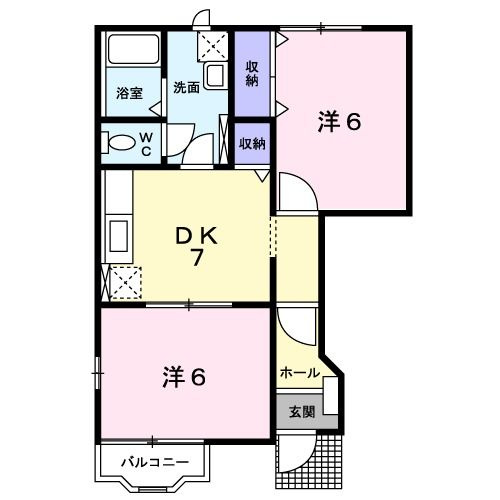 イ－スト　ヴィラの間取り