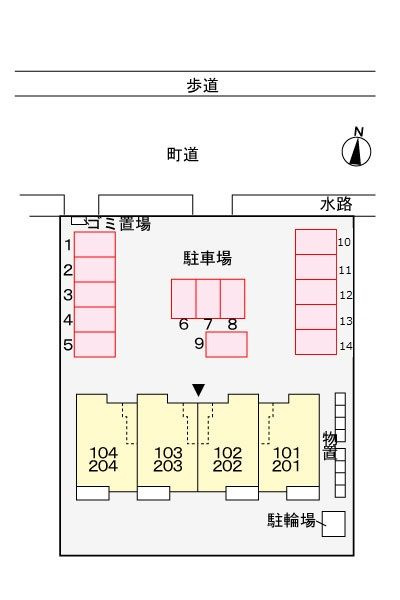 メゾン　ド　オーブの駐車場