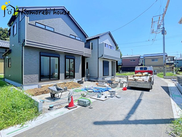 第7上尾二ツ宮　新築一戸建て　ハートフルタウン　2-Aの前面道路含む現地写真|26.7.26　撮影済み