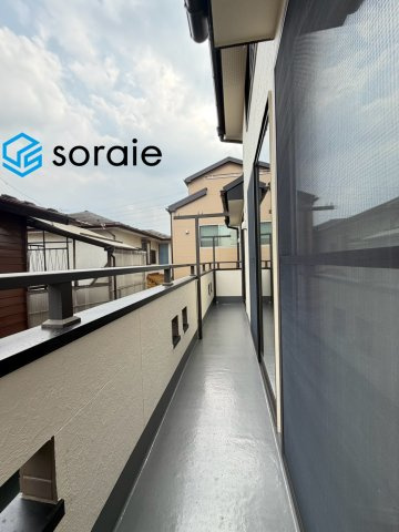 所沢市荒幡　中古戸建のバルコニー|7/23　撮影
